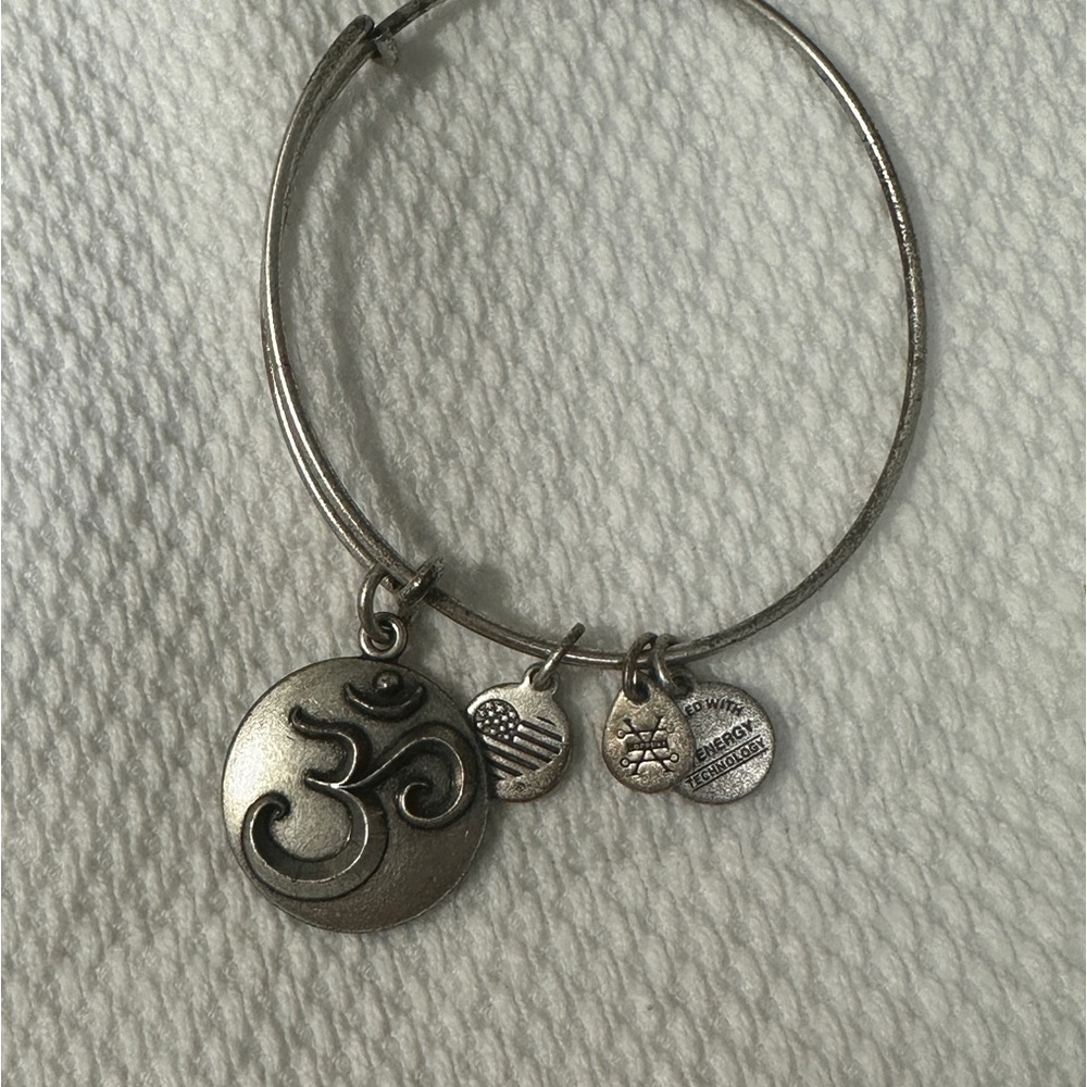 Alex & Ani OM charm bracelet/ bangle